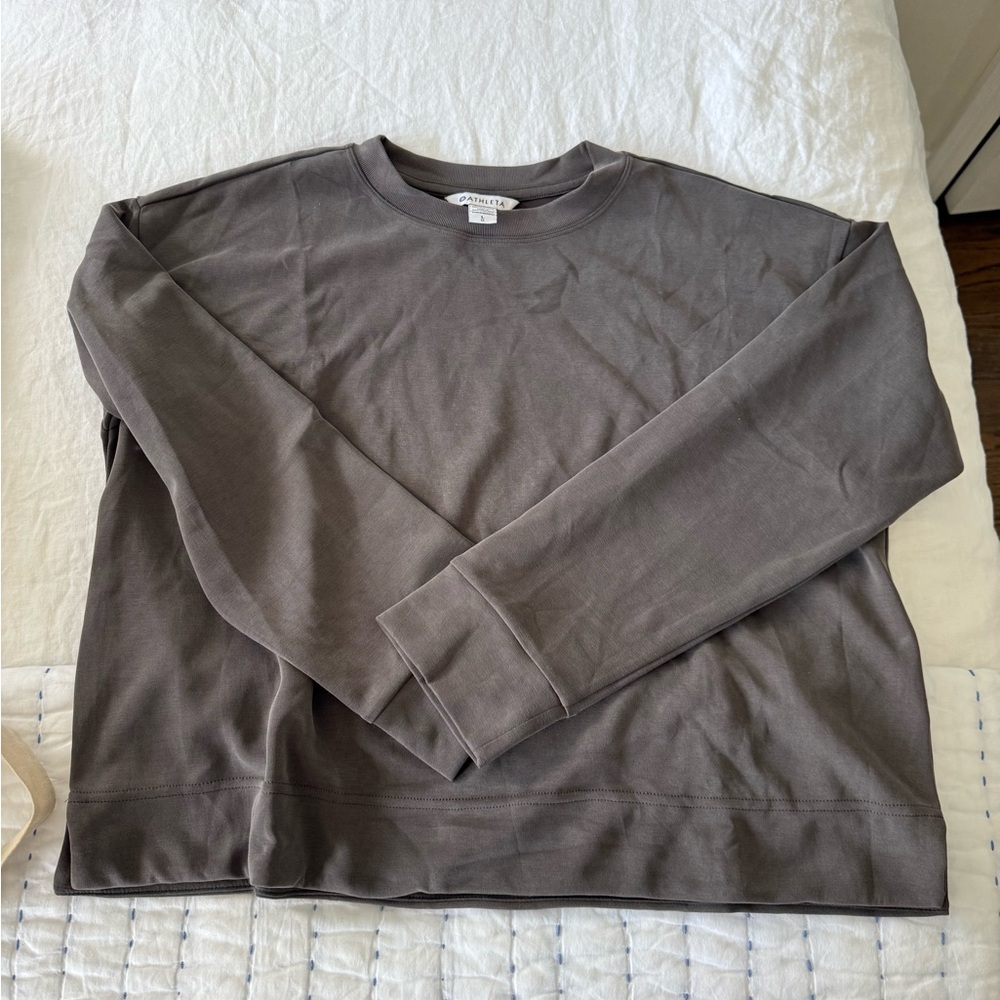 Athleta Faded Chocolate Crewneck